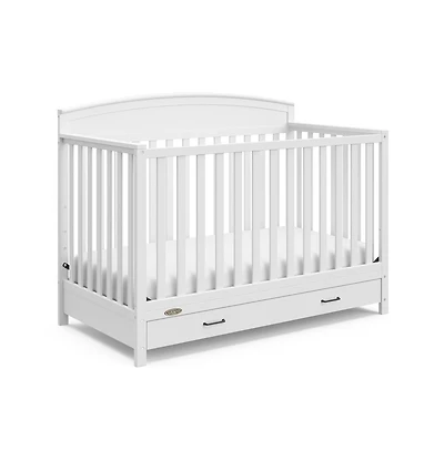 Graco Benton 5-in-1 Convertible Crib with Drawer (White)
