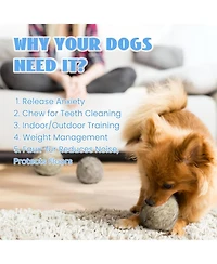 Nocciola Wobble Giggle Ball for Dogs,Christmas gift,Interactive Dog Toys for Boredom, Squeaky Ball Dog Toys