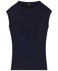 Boss by Hugo Women's Matte Fabric High-Neck Top