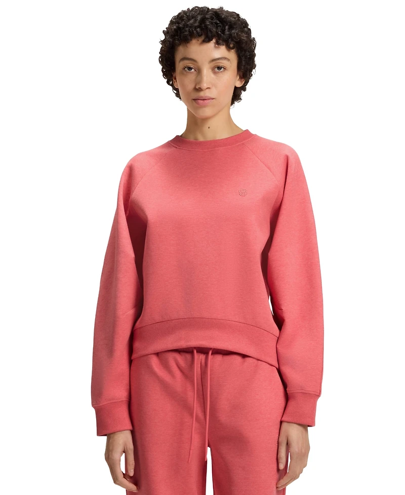 Boss by Hugo Women's Melange Cotton-Blend Sweatshirt