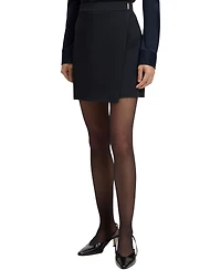 Boss by Hugo Women's Wrap Front Crepe Mini Skirt