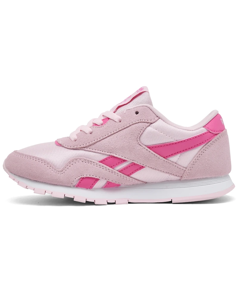 Reebok Little Girls Classic Nylon Casual Sneakers from Finish Line