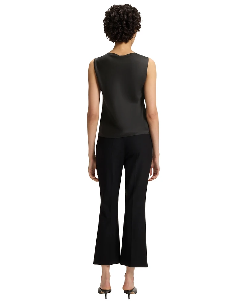 Boss by Hugo Women's Sleeveless Cowl-Neck Silk Blouse