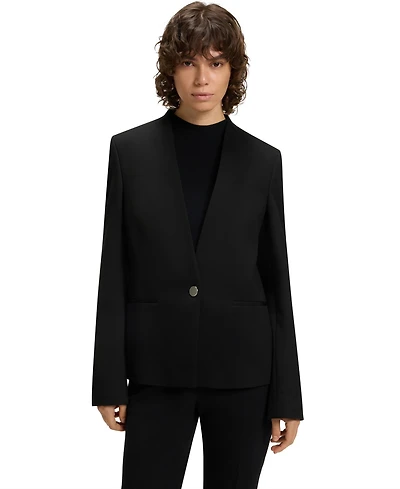 Boss by Hugo Women's Collarless Regular-Fit Jacket