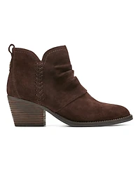Earth Women's Chandy Ruched Block Heel Booties