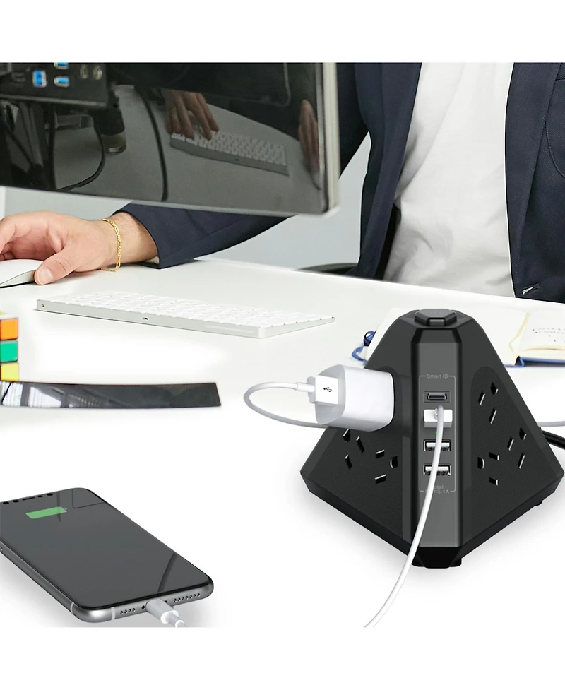 3pExperts Triangle Port Charger 13 N 1 Charging Station