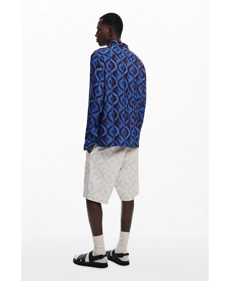 Desigual Men's Long-sleeve shirt with suns