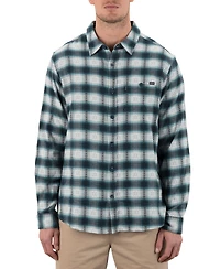 Hurley Men's Portland Stretch Flannel Long Sleeve Shirt