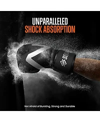 Squatz Sports Boxing Gloves, Heavy Bag Gloves for Boxing, Kickboxing, Muay Thai, Mma (Black)