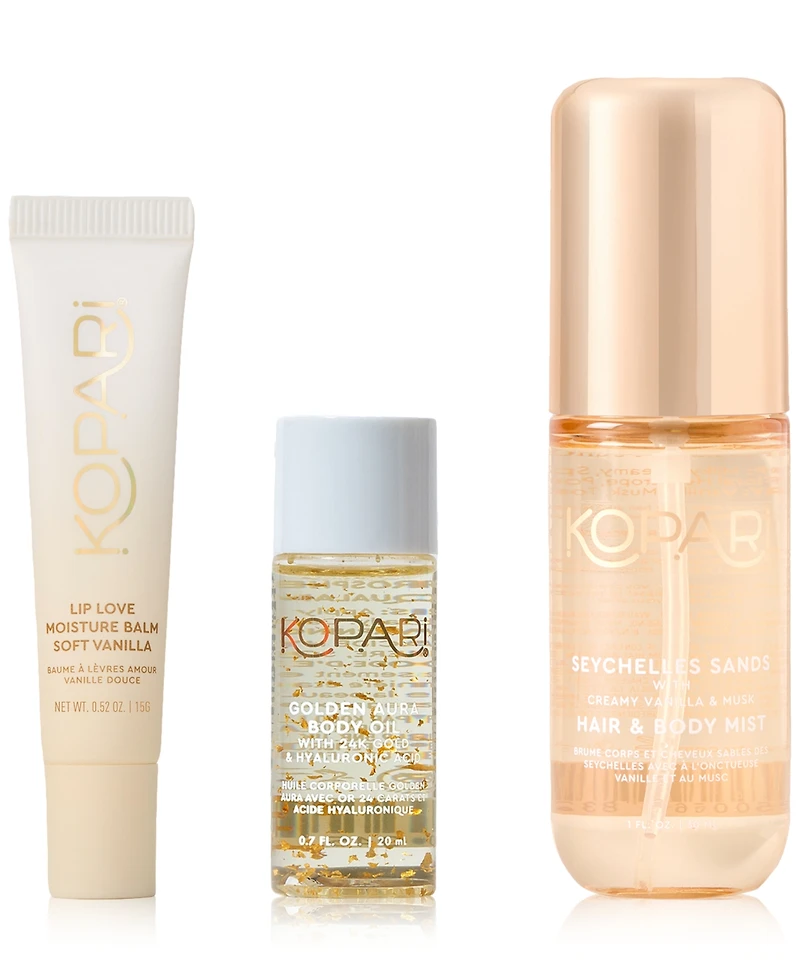 Kopari Beauty 3-Pc. Sunkissed Vanilla Body & Lip Set