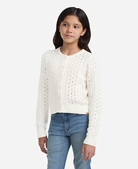 abercrombie kids Girls Cropped Cable Cardigan Sweater