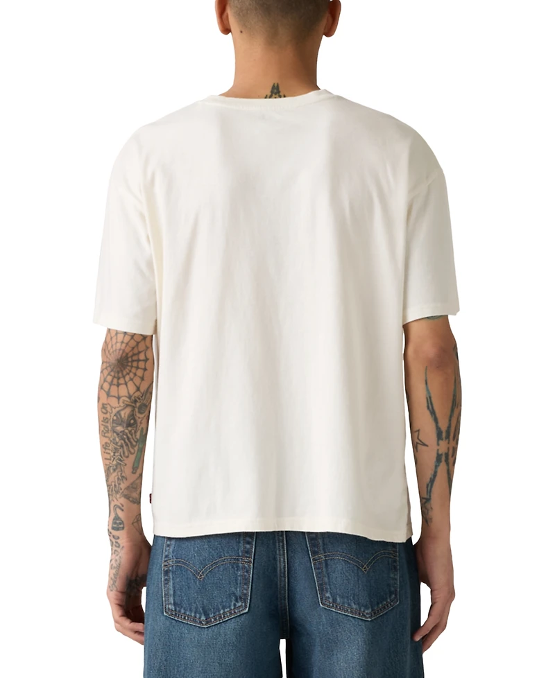 Levi's Men's Relaxed Fit Cropped Boxy Short Sleeve Crewneck T-Shirt