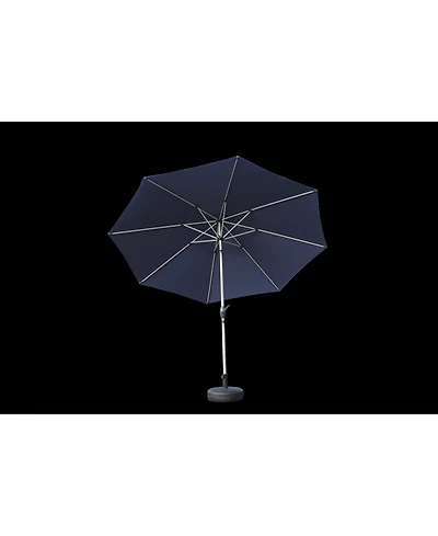 Flynama Outdoor 9FT Patio Table Waterproof Umbrella with Push Button Tilt and Crank with 8 Sturdy Ribs