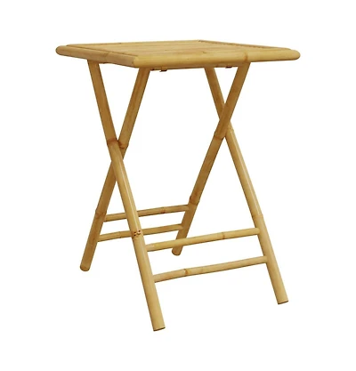 vidaXL Folding Patio Table 21.7"x21.7"x29.5" Bamboo