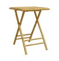 vidaXL Folding Patio Table 21.7"x21.7"x29.5" Bamboo