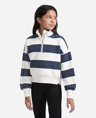 abercrombie kids Girls Half Zip Preppy Pullover Sweatshirt
