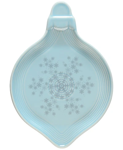 Fiesta Sky Snowflakes 8.75" Ornament Shaped Plate, Exclusively at Macy's