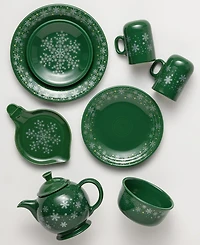 Fiesta Jade Snowflakes Ornament Shaped Plate, Exclusively at Macy's