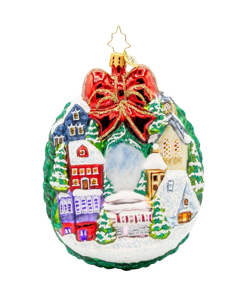 Christopher Radko Christmas Village Charm Ornament