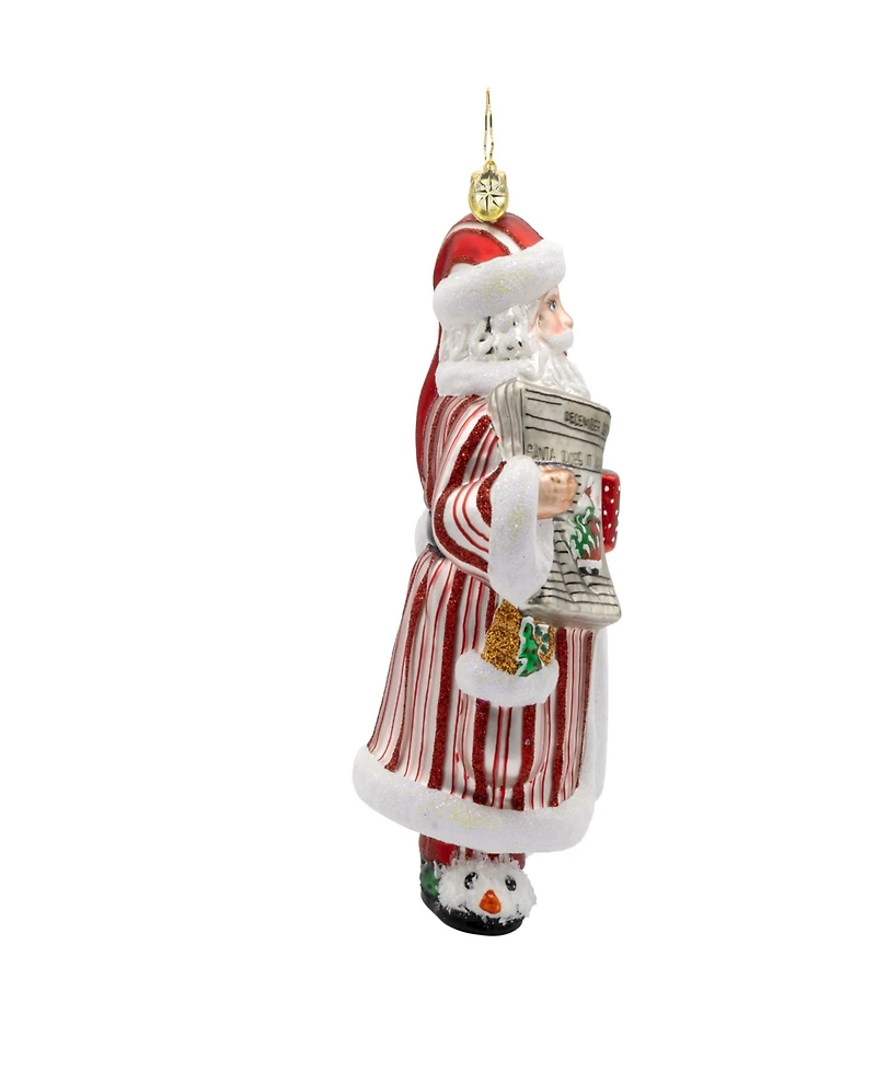 Christopher Radko Santas Daily News Ornament