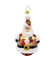 Christopher Radko Quilted Jolly Claus Ornament