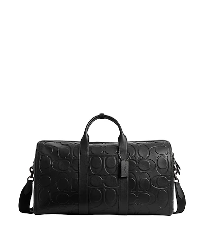 Coach Men's Gotham 45 in Maxi Signature Leather Duffle Bag