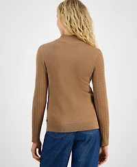 Nautica Jeans Women's Cotton Mock-Neck Sweater, Online Only