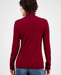 Nautica Jeans Women's Cotton Mock-Neck Sweater, Online Only