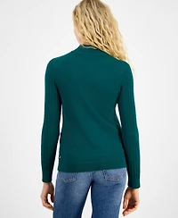 Nautica Jeans Women's Cotton Mock-Neck Sweater, Online Only