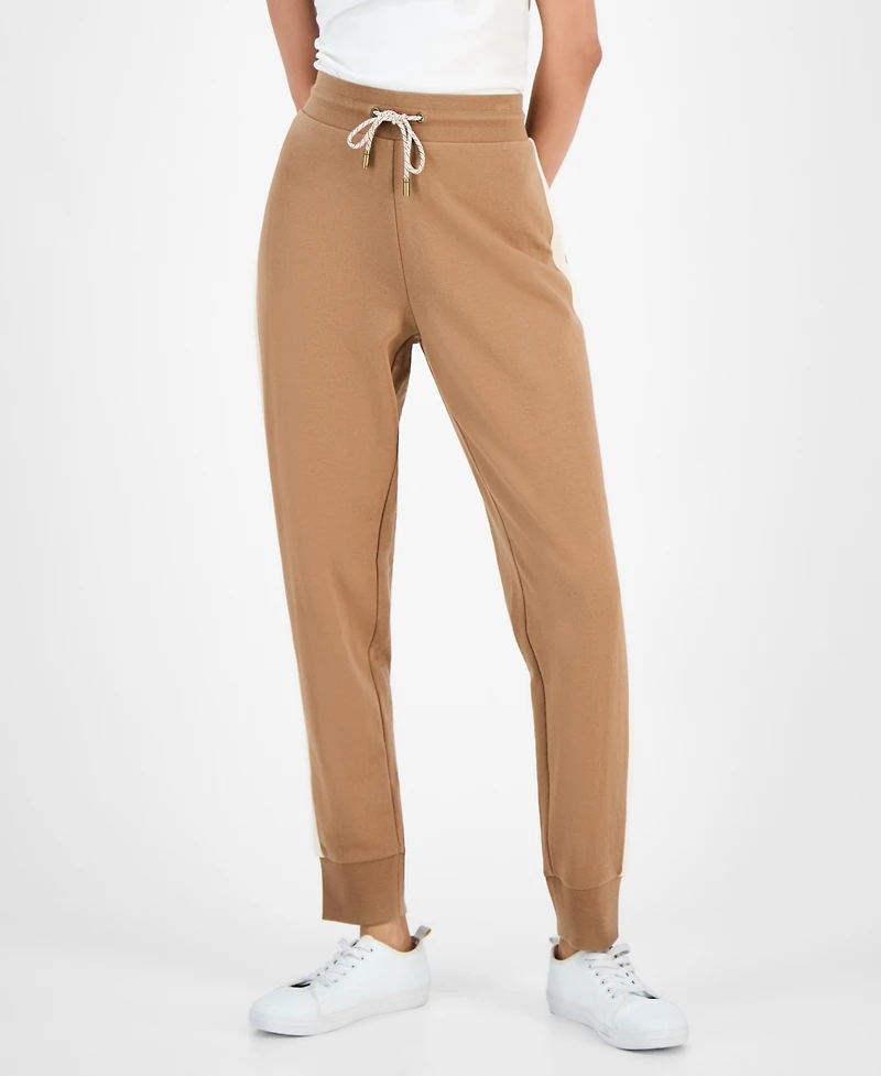 Nautica Jeans Women's Side-Striped Jogger Pants