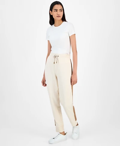 Nautica Jeans Women's Side-Striped Jogger Pants