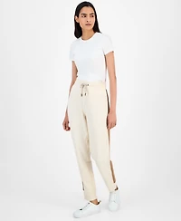 Nautica Jeans Women's Side-Striped Jogger Pants