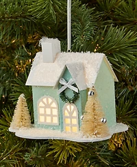 Holiday Lane Pastel Shine Light-Up House Ornament, Macy's Exclusive