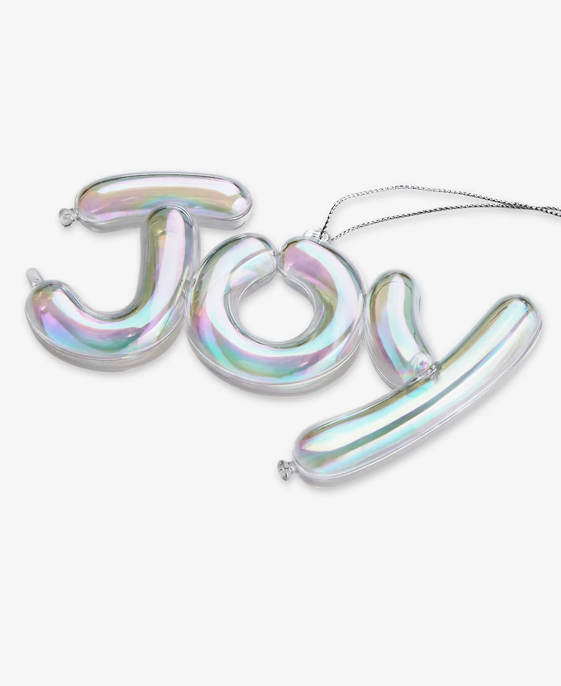 Holiday Lane Pastel Shine Iridescent Joy Ornament, Macy's Exclusive