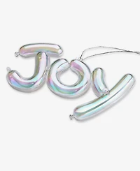 Holiday Lane Pastel Shine Iridescent Joy Ornament, Macy's Exclusive
