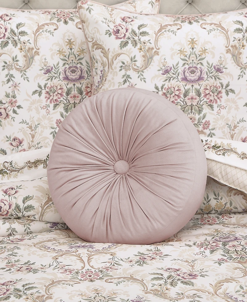 Royal Court Avant Garden Tufted Decorative Pillow, 15" Round