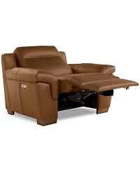 Julius Ii Leather Power Recliner, Exclusively at Macy's