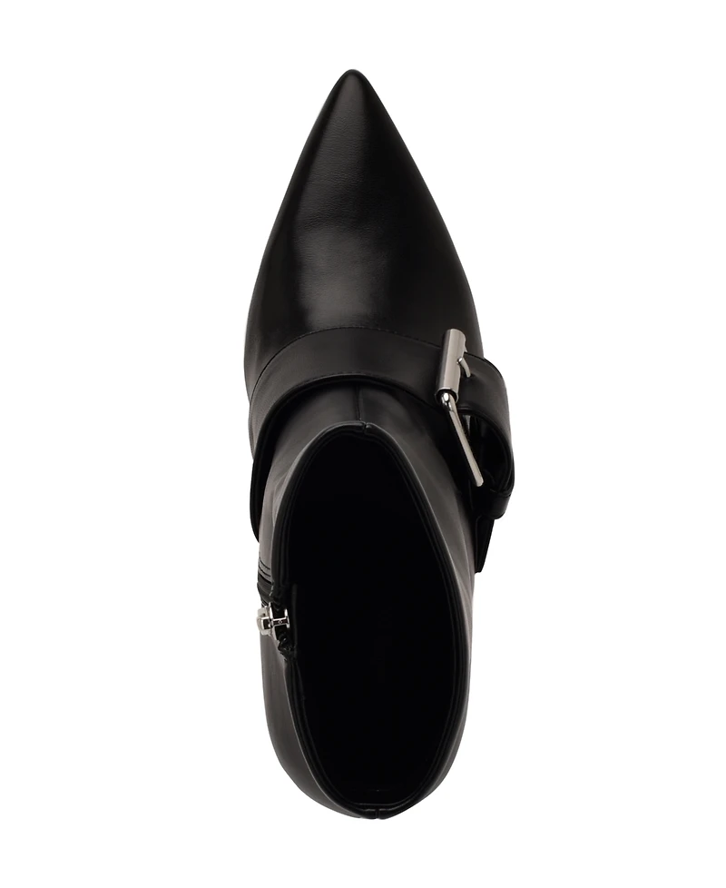 Nine West Women's Colin Buckle Strap High Ankle Booties