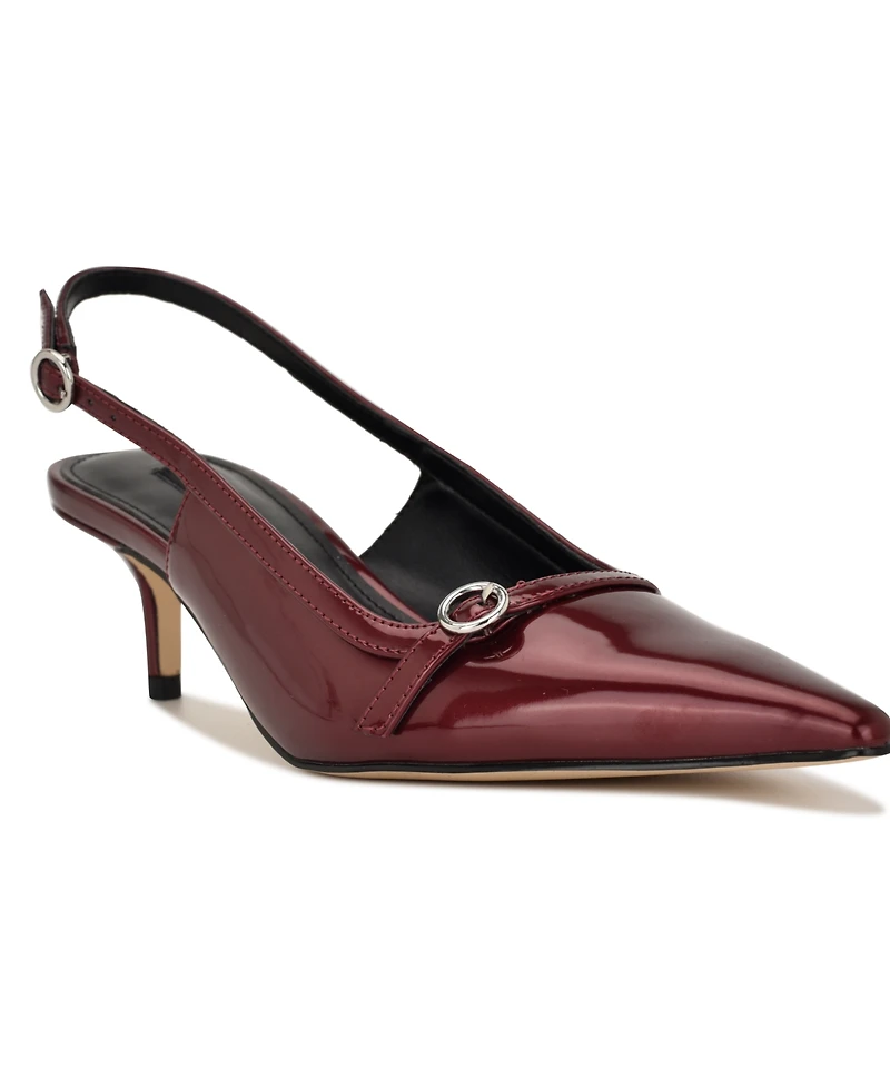 Nine West Women's Ashlea Slingback Kitten Heel Pumps