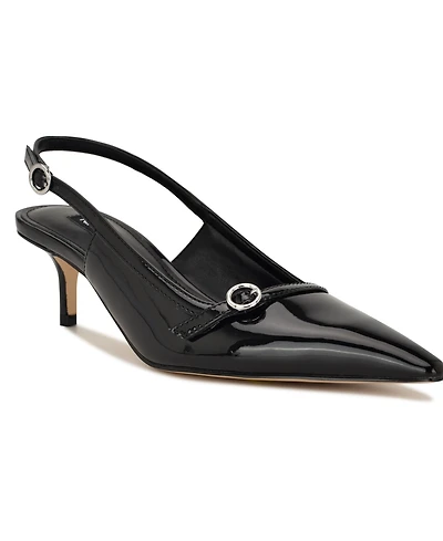 Nine West Women's Ashlea Slingback Kitten Heel Pumps
