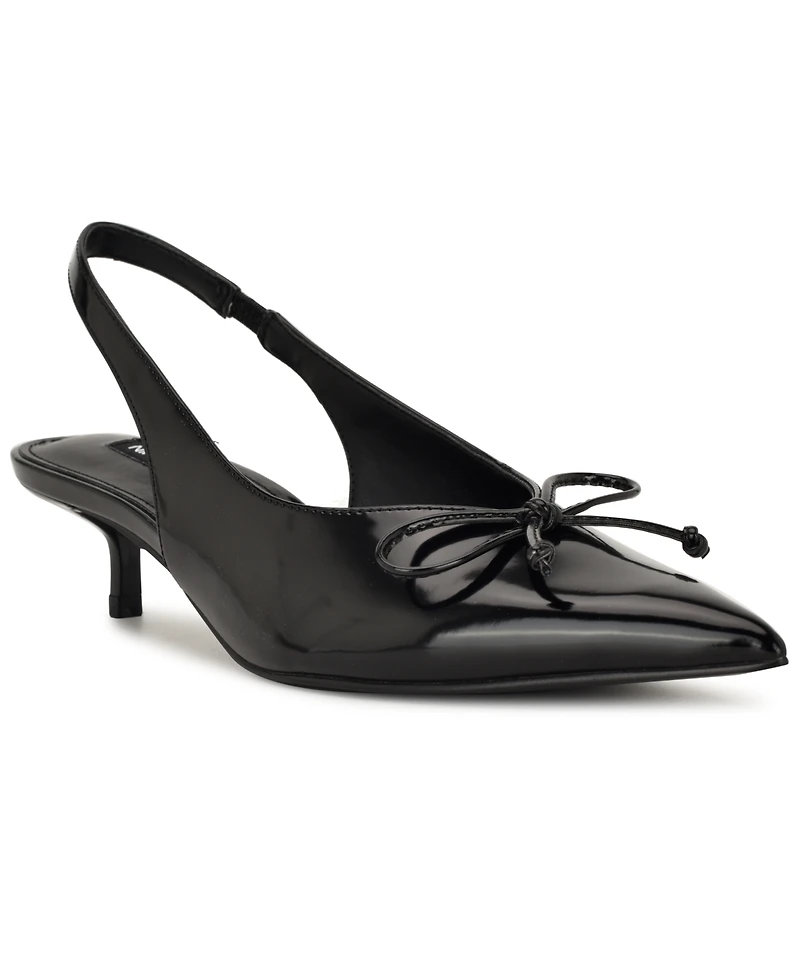 Nine West Women's Evaa Slingback Kitten Heel Pumps