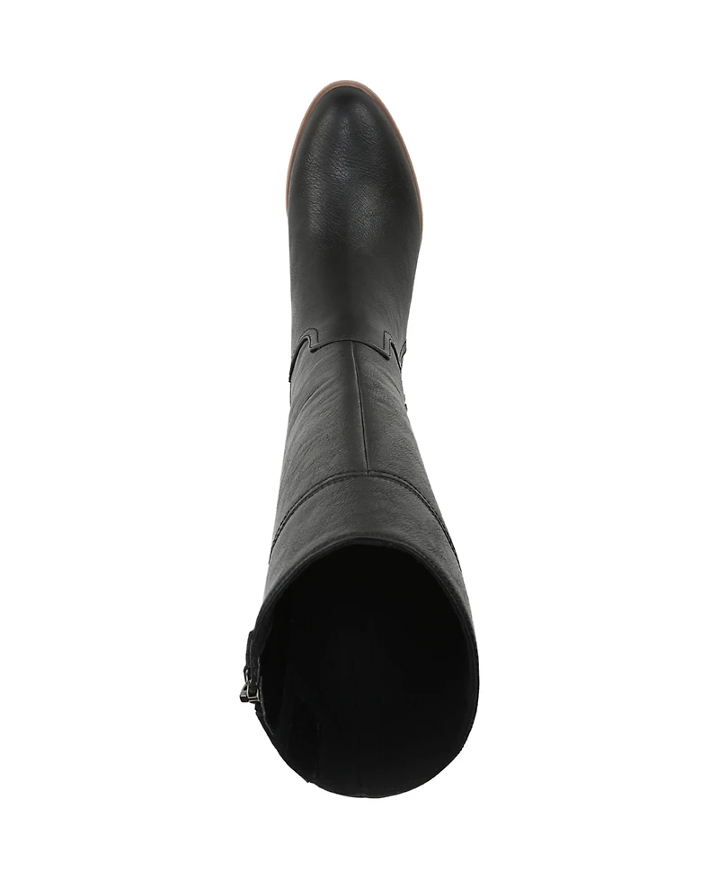 Dr. Scholl's Women's Adeline Wide Calf Block Heel Zip Tall Boots