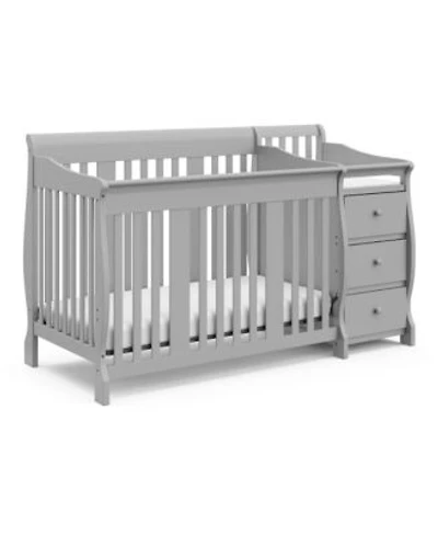 Storkcraft Portofino 4 In 1 Convertible Crib Changer Pebble Gray