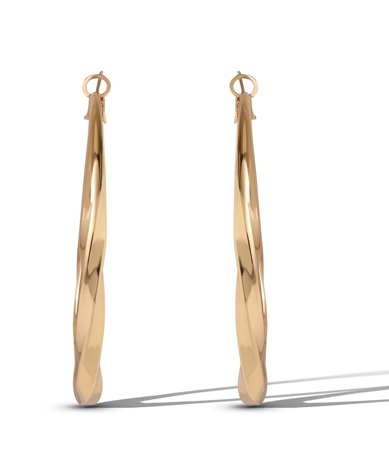 Jessica Simpson Twisted Gold Hoop Earrings