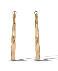 Jessica Simpson Twisted Gold Hoop Earrings