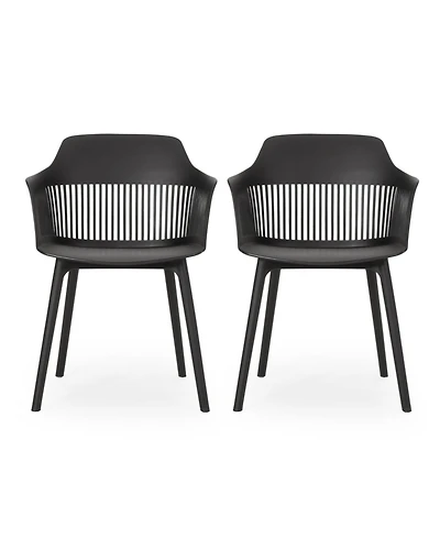 Dahlia Modern Outdoor Chair Weather-Resistant Plastic Minimalist Design