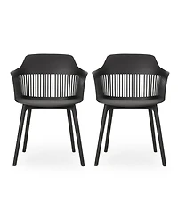Dahlia Modern Outdoor Chair Weather-Resistant Plastic Minimalist Design