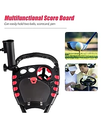4 Wheel Folding Golf Pull Push Cart Trolley