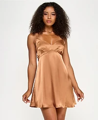Katia Rae Juniors' Satin Sweetheart A-Line Dress