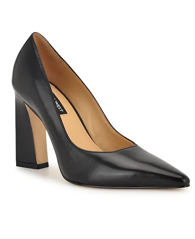 Nine West Women's Tamant Tapered Block Heel Pumps